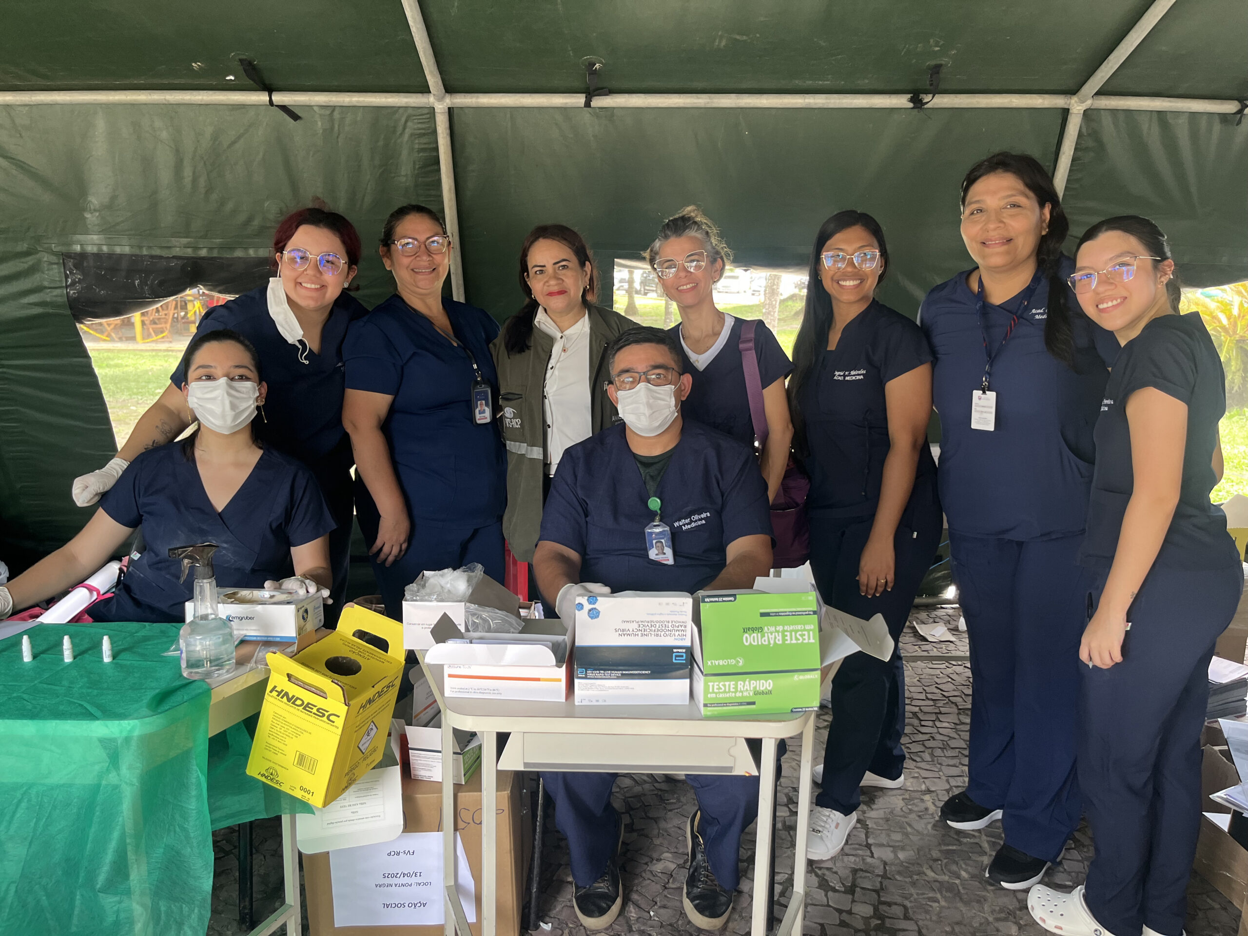 Faculdade Santa Teresa participa da Ação de Cidadania Verde-Oliva na Ponta Negra