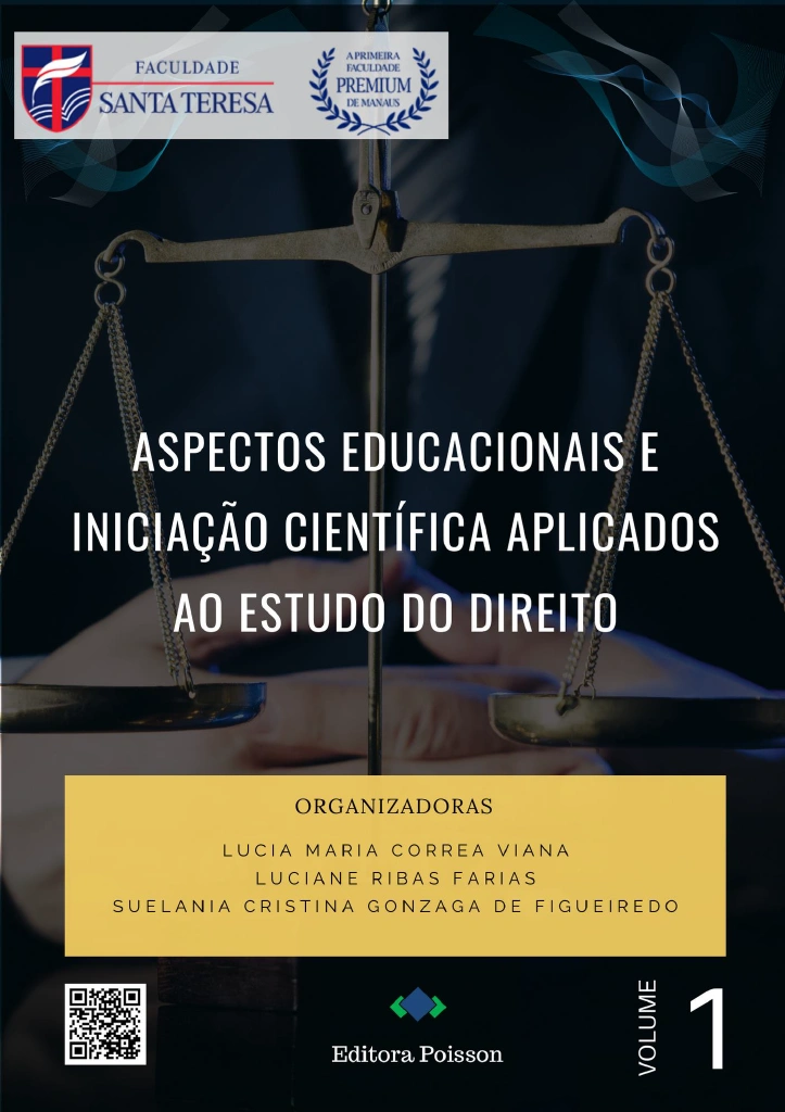Capa - Aspectos Educacionais e Iniciação Científica Aplicados ao Estudo do Direito Vol. 1