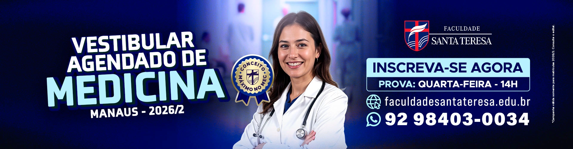 Vestibular Agendado de Medicina 2026.2 - SiteSite Novo