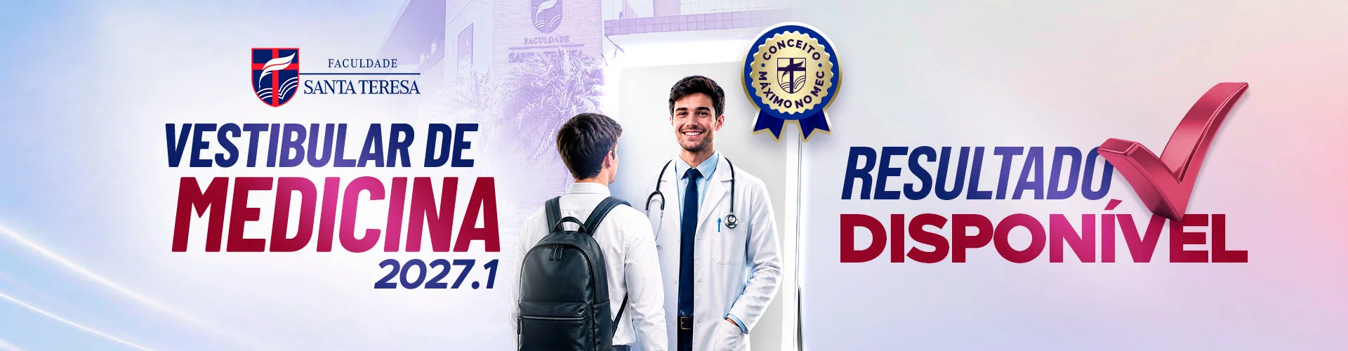 Vestibular de Medicina - 2027.1 - Resultado DisponívelBanner